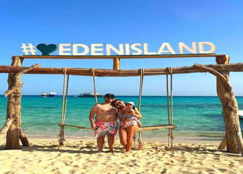 Excursion de plongée en apnée à Hurghada à Eden Island avec déjeuner